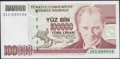 7.Emisyon 3.Tertip 100000 Lira J11 849034 Çilaltı