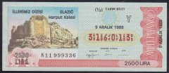 1988 9 ARALIK YARIM BİLET Y SERİSİ