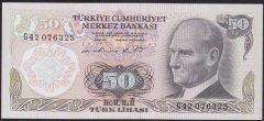 6.EMİSYON 1.TERTİP 50 LİRA G42 076325 ÇİL
