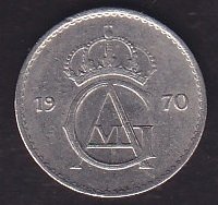 İsveç 10 Öre 1970