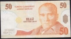 8.Emisyon 50 YTL A13 669819 Çok Temiz