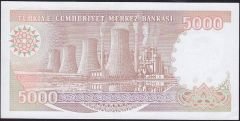 7.Emisyon 4.Tertip 5000 Lira H60 456510 Çilaltı Çil