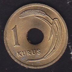 1947 Yılı 1 Kuruş Çilaltı Çil