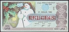 1980 31 Aralık Çeyrek Bilet - E Serisi