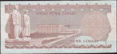 6.Emisyon 2.Tertip 20 Lira E53 331726 Çok Temiz +