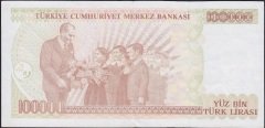7.Emisyon 3.Tertip 100000 Lira J03 414314 Ççt Çilaltı