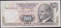 6.EMİSYON 1.TERTİP 50 LİRA G41 252120 ÇÇT + eski para mezat