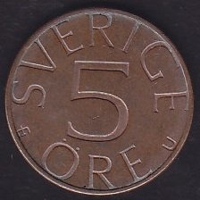 İsveç 5 Öre 1979