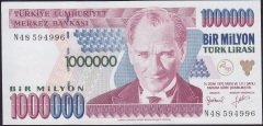 7.Emisyon 2.Tertip 1 000 000 Lira N48 594996 Çilaltı