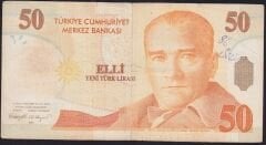 8.Emisyon 50 YTL A14 618229 Temiz