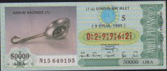 1995 9 Eylül Çeyrek Bilet - S Serisi