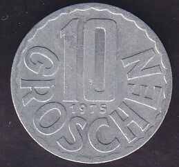 Avusturya 10 Groschen 1975