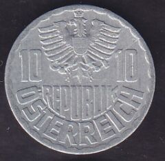 Avusturya 10 Groschen 1975