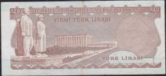 6.Emisyon 2.Tertip 20 Lira E45 005591 Çok Temiz + Kayık Baskı
