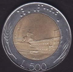 İTALYA 500 LİRE 1988