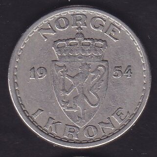 Norveç 1 Krone 1954