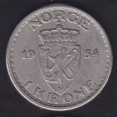 Norveç 1 Krone 1954