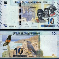 Bolivya 10 Bolivianos 1986 ( 2018 ) Çil Pick 248