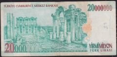 7.Emisyon 20 000 000 Lira A32 906633 Çok Temiz