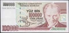 7.Emisyon 3.Tertip 100000 Lira I88 565234 Çilaltı Çil