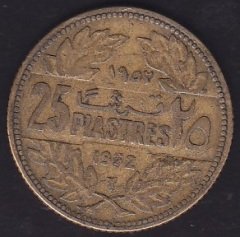 Lübnan 25 Piastre 1952