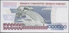 7.Emisyon 2.Tertip 1 000 000 Lira M26 205738 Çilaltı Çil Bandrol baskı izi var
