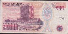 7.Emisyon 1.Tertip 20000 Lira C02 067221 Çok Temiz