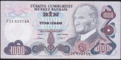 6.Emisyon 3.Tertip 1000 Lira F21 823748 Çok Temiz+