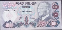 6.Emisyon 2.Tertip 1000 Lira D39 655243 Çilaltı Çil