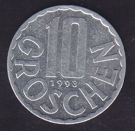 Avusturya 10 Groschen 1993
