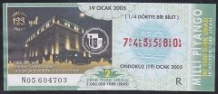 2005 19 OCAK ÇEYREK  BİLET -R SERİSİ