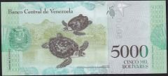 Venezuela 5000 Bolivares 2017 Çil ( 83933833 )