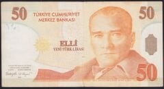 8.Emisyon 50 YTL A19 183815 Çok Temiz+
