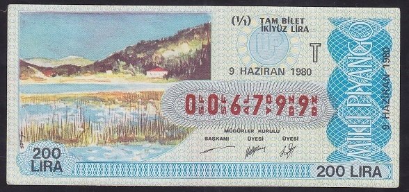 1980 9 HAZİRAN TAM BİLET