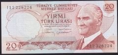 6.Emisyon 4.Tertip 20 Lira I12 228224 Çilaltı Çil