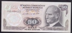 6.EMİSYON 1.TERTİP 50 LİRA I05 350732 ÇİL