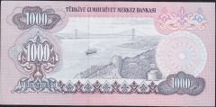 6.Emisyon 3.Tertip 1000 Lira F18 621059 Çilaltı