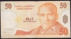 8.Emisyon 50 YTL A20 085911 Çok Temiz