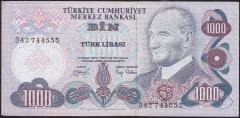 6.Emisyon 2.Tertip 1000 Lira D42 744555 Çok Temiz+