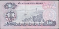 6.Emisyon 2.Tertip 1000 Lira D42 744555 Çok Temiz+