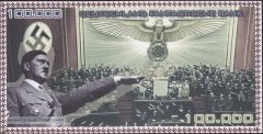 Almanya 100000 Mark Çil Nazi - Hitler Fantazi Para