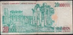 7.Emisyon 20 000 000 Lira A11 522451 Temiz
