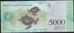 Venezuela 5000 Bolivares 2017 Çil Pick 97c