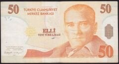 8.Emisyon 50 YTL A23 966267 Çok Temiz