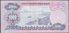 6.Emisyon 2.Tertip 1000 Lira D30 801496 Çilaltı