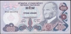 6.Emisyon 2.Tertip 1000 Lira D35 560371 Çok Çok Temiz+