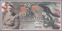 Almanya 500000 Mark Çil Nazi - Hitler Fantazi Para