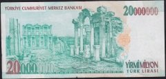 7.Emisyon 20 000 000 Lira C83 911687 Çok Temiz+