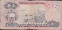 6.Emisyon 3.Tertip 1000 Lira F13 695474 Haliyle