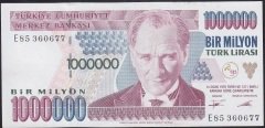 7.Emisyon 1.Tertip 1 000 000 Lira E85 360677 Çilaltı